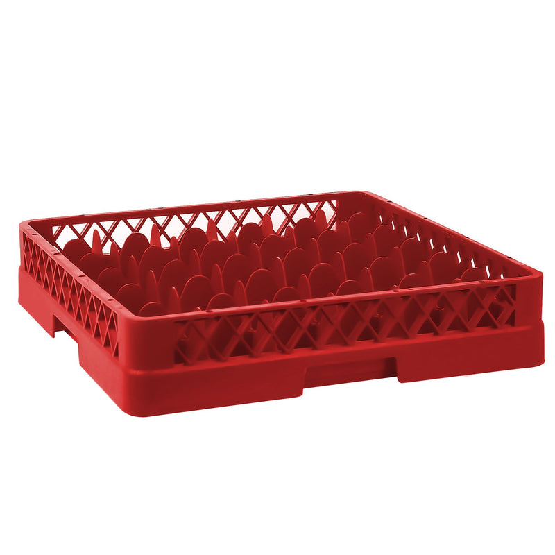 Gläserspülkorb 1/1 - 500x500mm - 49 Fächer - Rot - passend für ARU49N