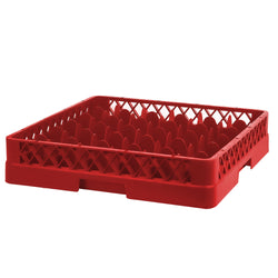 Gläserspülkorb 1/1 - 500x500mm - 49 Fächer - Rot - passend für ARU49N