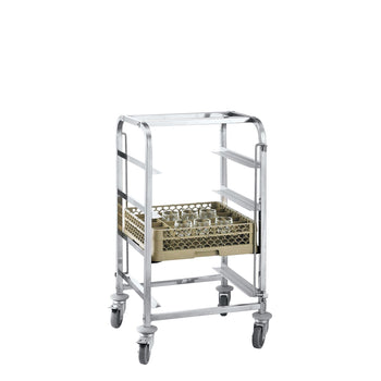 Wózek na naczynia ze stali nierdzewnej - na 4 kosze - Prime Gastro