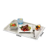 (12 sztuk) CAMBRO | Taca z poliestru Lite – GN 1/1 – spłaszczone krawędzie – kolor granitowy