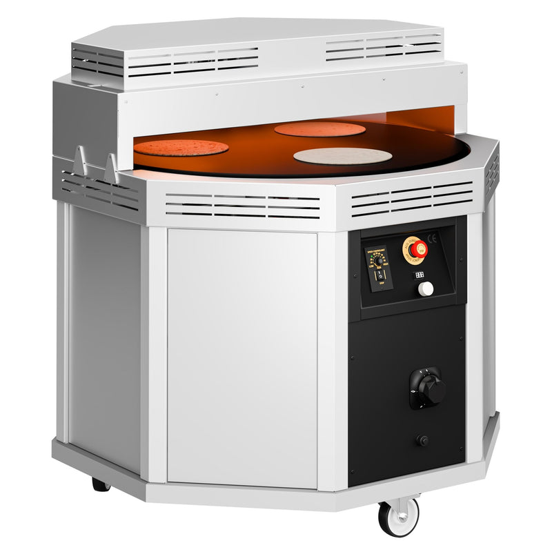 Piekarnik do pieczenia płaskich chlebków, tureckiej pizzy i lavas – obrotowy – do 20 chlebków na minutę