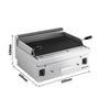 Grill gazowy z kamienia lawowego - 14 kW - Uchylny ruszt grillowy