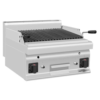 Grill gazowy z kamienia lawowego - 10,6 kW - Uchylny ruszt grillowy - Prime Gastro