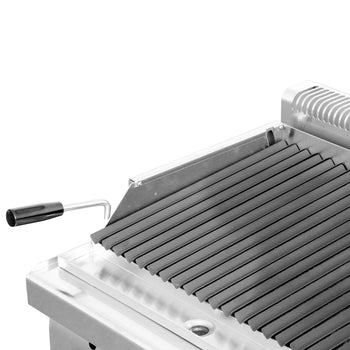 Grill gazowy z kamienia lawowego - 10,6 kW - Uchylny ruszt grillowy - Prime Gastro