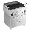 Grill lawowy – gazowy – 14 kW – z rusztem o regulowanym nachyleniu – z podstawą z 2 drzwiami