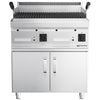 Grill lawowy – gazowy – 14 kW – z rusztem o regulowanym nachyleniu – z podstawą z 2 drzwiami – seria MARIO