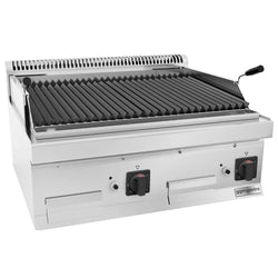 Grill gazowy z kamienia lawowego - 14 kW - Uchylny ruszt grillowy