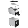 Grill lawowy – gazowy – 7 kW – z rusztem o regulowanym nachyleniu – z podstawą z 1 drzwiami – czarny – seria MARIO