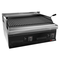 Grill gazowy z kamienia lawowego - 14 kW - Uchylny ruszt grillowy