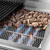 Grill lawowy – gazowy – 14 kW – z rusztem o regulowanym nachyleniu – z podstawą z 2 drzwiami