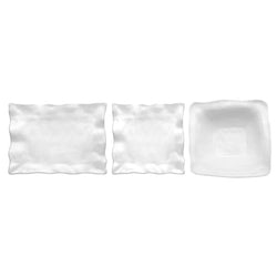(6 sztuk) Miska - GLOBAL BUFFET - melamina - 8 litrów - 400 x 400 mm - biała