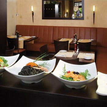 (6 sztuk) Miska - GLOBAL BUFFET - melamina - 5 litrów - 400 x 400 mm - biała - Prime Gastro