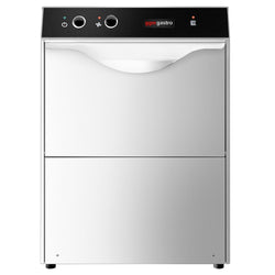 Dwuścienna mini zmywarka do szkła - manualna - 2,77 kW - z pompą nabłyszczacza