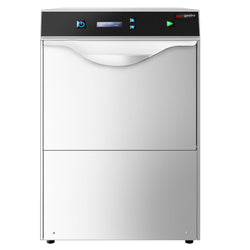 Dwuścienna zmywarka do szkła - cyfrowa - 2,97 kW - włącznie z odkamieniaczem - z pompą detergentu & nabłyszczacza