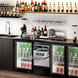 Zmywarka do szkła – 2,97 kW – manualna – z pompą detergentu, pompą nabłyszczacza i pompą spustową