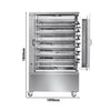Grill do kurczaków – gazowy – na maks. 66 kurczaków – 37,2 kW – z 11 rożnami