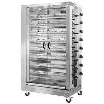 Grill gazowy do kurczaka ECO 47,2 kW - z 15 szpikulcami na 90 kurczaków - Prime Gastro