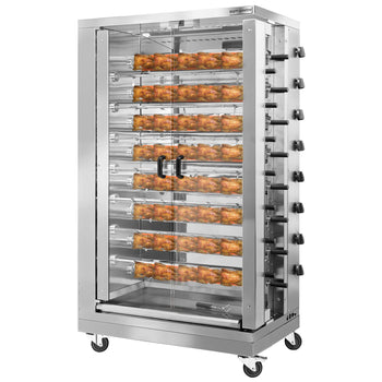 Grill gazowy do kurczaka ECO 47,2 kW - z 15 szpikulcami na 90 kurczaków - Prime Gastro