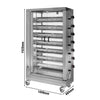 Gas Chicken Rotisserie Oven - 42kW - with 7 Skewers for up to 42 chickens