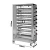 Grill do kurczaków – gazowy – na maks. 48 kurczaków – 47,2 kW – z 8 rożnami