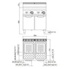 Gazowa makaroniarka – 60 litrów – 20 kW