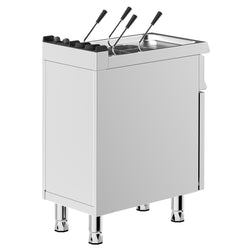 Gazowa Makaroniarka - 18L - 10,5kW - ze spustem wody - na podstawie z 1 drzwiami