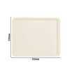 (12 sztuk) CAMBRO | Taca z poliestru Versa – GN 1/2 – spłaszczone krawędzie – perłowa biel