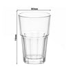 (50 sztuk) Szklanka z poliwęglanu – przezroczysta – 250 ml
