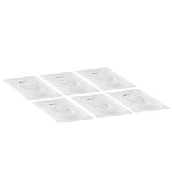 (6 szt.) Pokrywa GN 1/4 - z poliwęglanu - 265x162mm - Wysokość:23mm - przezroczysta