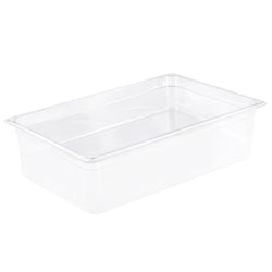 (6 szt.) Pojemnik GN z poliwęglanu - GN 1/1 - 200mm - Przezroczysty - Pojemność:25,6L