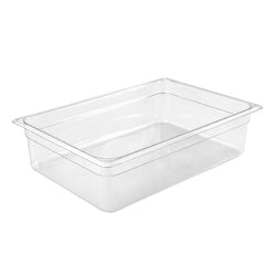 (6 szt.) Pojemnik GN z poliwęglanu - GN 1/2 - 100mm - Przezroczysty - Pojemność:5,9L