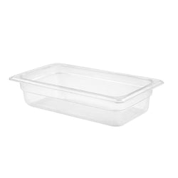 (6 szt.) Pojemnik GN z poliwęglanu - GN 1/3 - 100mm - przezroczysty - Pojemność:3,6L