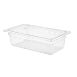 (6 szt.) Pojemnik GN z poliwęglanu - GN 1/3 - 150mm - Przezroczysty - Pojemność:5,3L