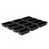 (12 pcs) Polycarbonate Container GN 1/3 - Black - 2.4L - Depth: 65mm