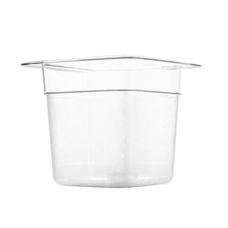(6 szt.) Pojemnik GN z poliwęglanu - GN 1/6 - 150mm - Przezroczysty - Pojemność:2,2L