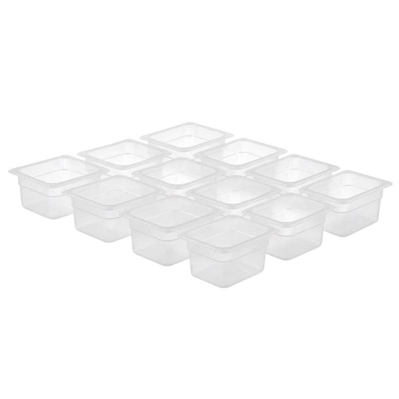 Polypropylene container GN 1/6 - milk - depth 65mm
