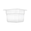 Polypropylene container GN 1/6 - milk - depth 65mm