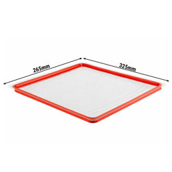 (6 szt.) Pokrywa GN 1/2 - z poliwęglanu - szczelna - 325x265mm - Wysokość:10mm - przezroczysta