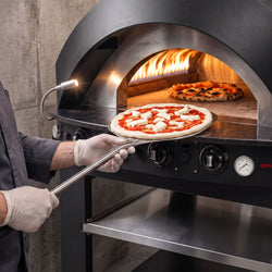 Piec do pizzy – gazowy – 4x 30 cm – do 400 °C – manualny – antracytowy, zdjęcie 5 z 7