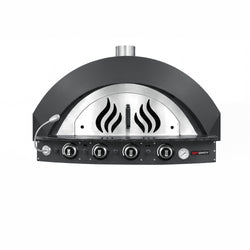 Piec do pizzy – gazowy – 4x 30 cm – do 400 °C – manualny – antracytowy, zdjęcie 3 z 7