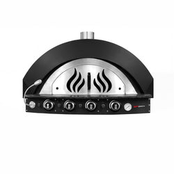 Piec do pizzy – gazowy – 4x 30 cm – do 400 °C – manualny – czarny, image 3 of 7