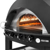 Gazowy piec do pizzy – 12 x Ø30 cmm – manualny – czarny