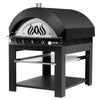 Piec do pizzy – gazowy – 9x 30 cm – manualny – z podstawą – czarny