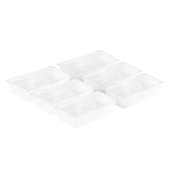 (6 szt.) Pojemnik GN z polipropylenu - GN 1/1 - 150mm - Przezroczysty - Pojemność:19,5L