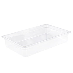 (6 szt.) Pojemnik GN z polipropylenu - GN 1/1 - 65mm - Przezroczysty (mleczny) - Pojemność:8,5L