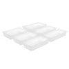 (6 sztuk) Pojemniki polipropylenowe GN 1/1 – mleczne – wysokość: 65 mm