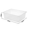 (12 pcs) Polypropylene Container - GN 1/2 - Translucent - 11.7 L - Height: 200 mm