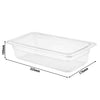 (6 szt.) Pojemnik GN z polipropylenu - GN 1/3 - 100mm - Przezroczysty (mleczny) - Pojemność:3,6L