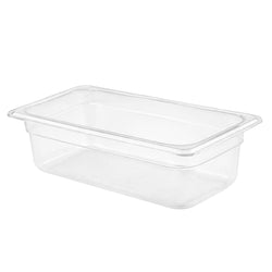 (6 szt.) Pojemnik GN z polipropylenu - GN 1/3 - 150mm - Przezroczysty (mleczny) - Pojemność:5,3L