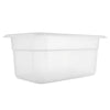 (12 sztuk) Pojemniki polipropylenowe GN 1/4 – mleczne – wysokość: 150 mm